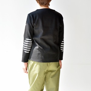 セントジェームス SAINT JAMES ウエッソン無地エルボーパッチ(13JCOUES.COUD.R)NOIR