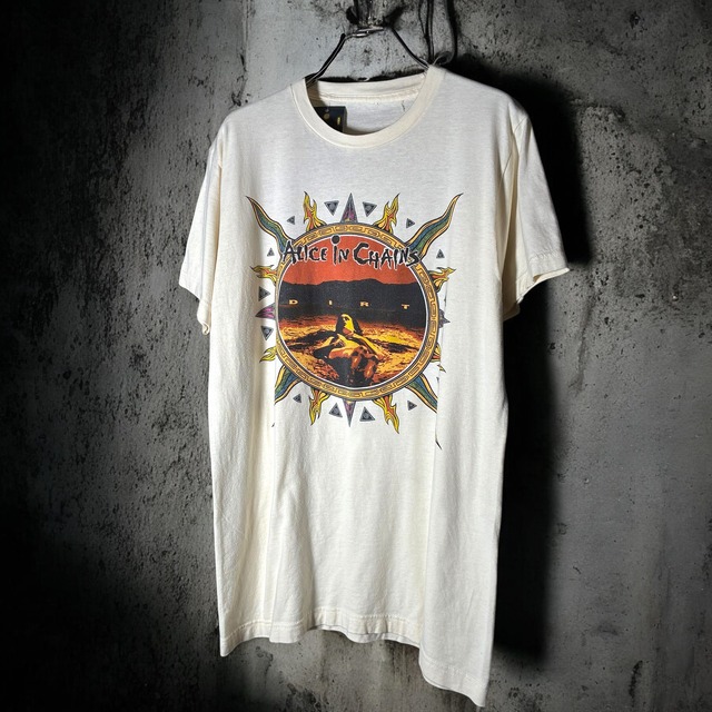 ALICE IN CHAINS DIRT バンドTシャツ　アリスインチェインズ　クリーム色