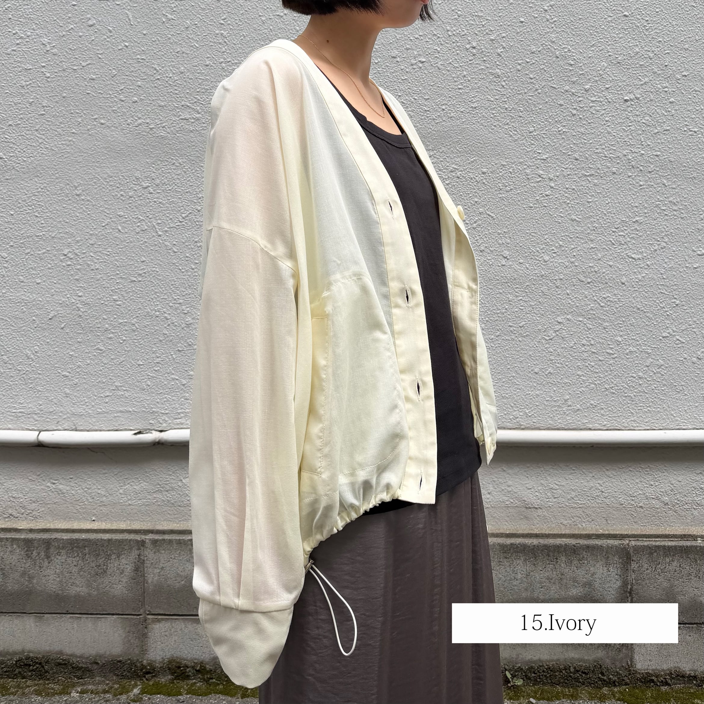 Vネックルーズカーディガン（NO.85262403） | AnnaKerry