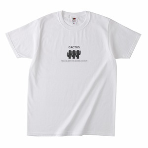CACTUS 半袖Tシャツ（White×Black）