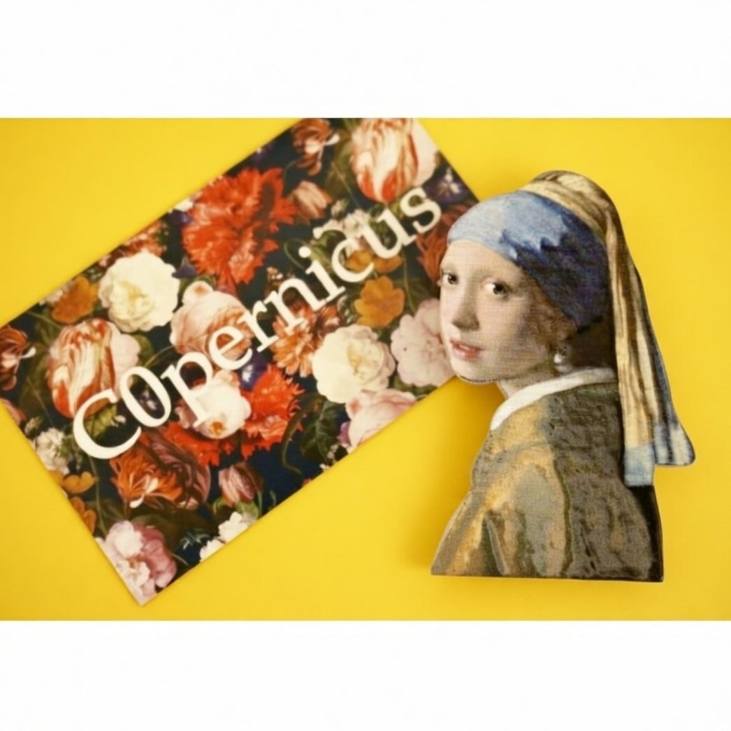 フェルメール/真珠の耳飾りの少女/名画ヘアクリップ/前髪用ヘアクリップ/子供用ヘアクリップ送料220円〜C0pernicus