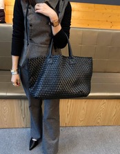 編み込みトートバッグ