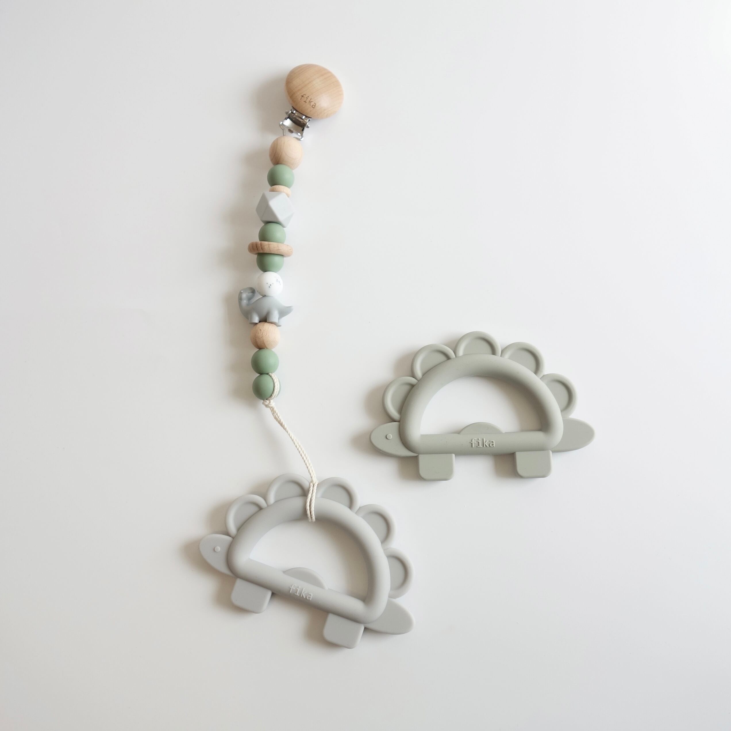 fika gift set】holder×Dinosaur teether (恐竜歯固め) set | fika