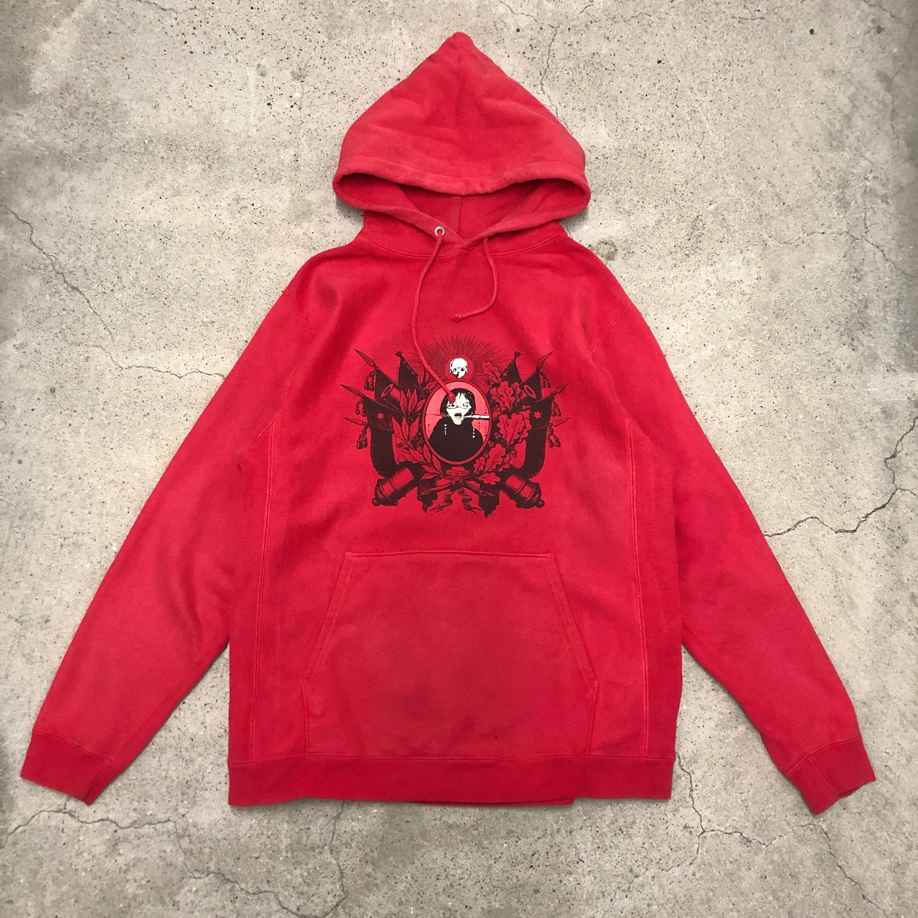 00s BAL/Character print Hoodie/L/キャラクタープリントフーディー