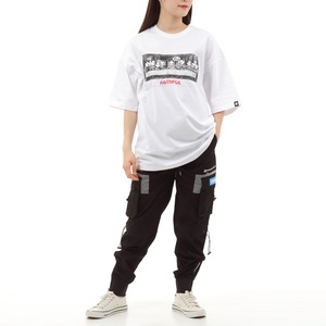 送料無料 【HIPANDA ハイパンダ】レディース アートパロディシリーズ【最後の晩餐】Tシャツ WOMEN'S PARODY BIG SIZE SHORT SLEEVED T-SHIRT / WHITE・BLACK