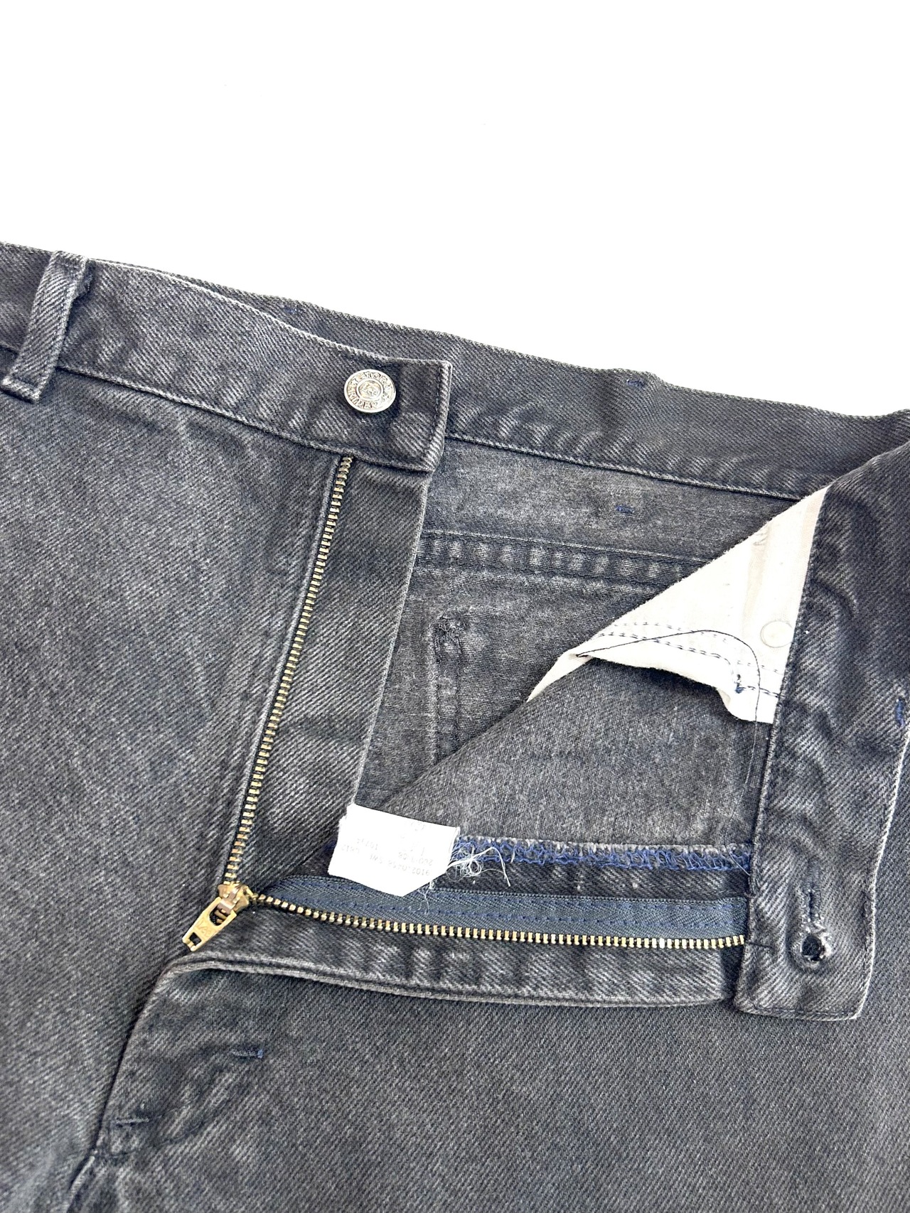 90s Lee 200 "BLACK" DENIM PANTS MADE IN USA Size W38L32→W38L31.5