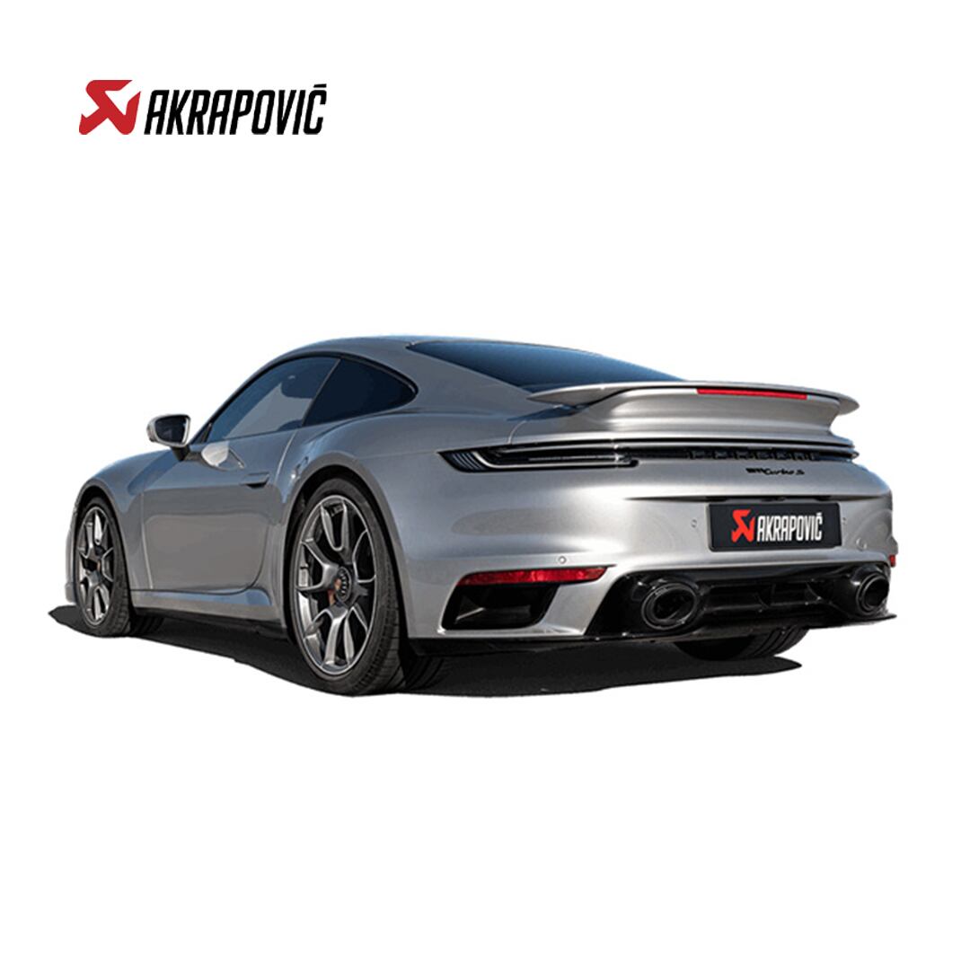 AKRAPOVIC PORSCHE / ポルシェ 911 TURBO / TURBO S (992) Link Pipe Set w Cat (200 cpsi cats, SS)