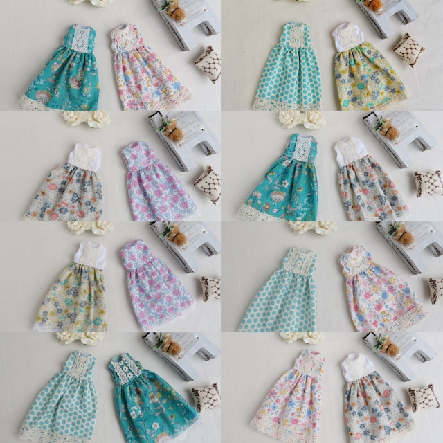 お洋服を増やしたい！リカちゃんワンピース2枚セット①~⑤