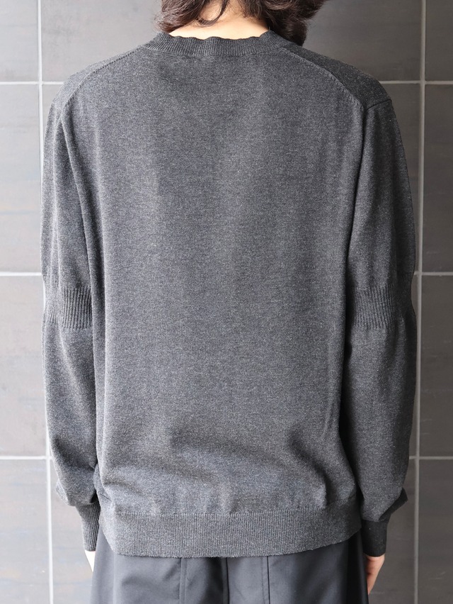 【AWARE/26AW】DOMANI V-NECK SWEATER/grey