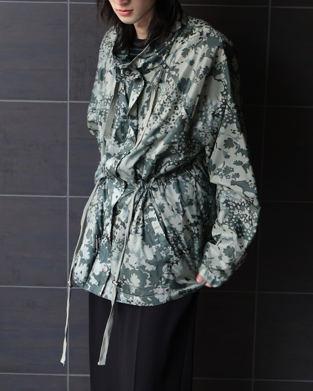 flower camo zip blouson