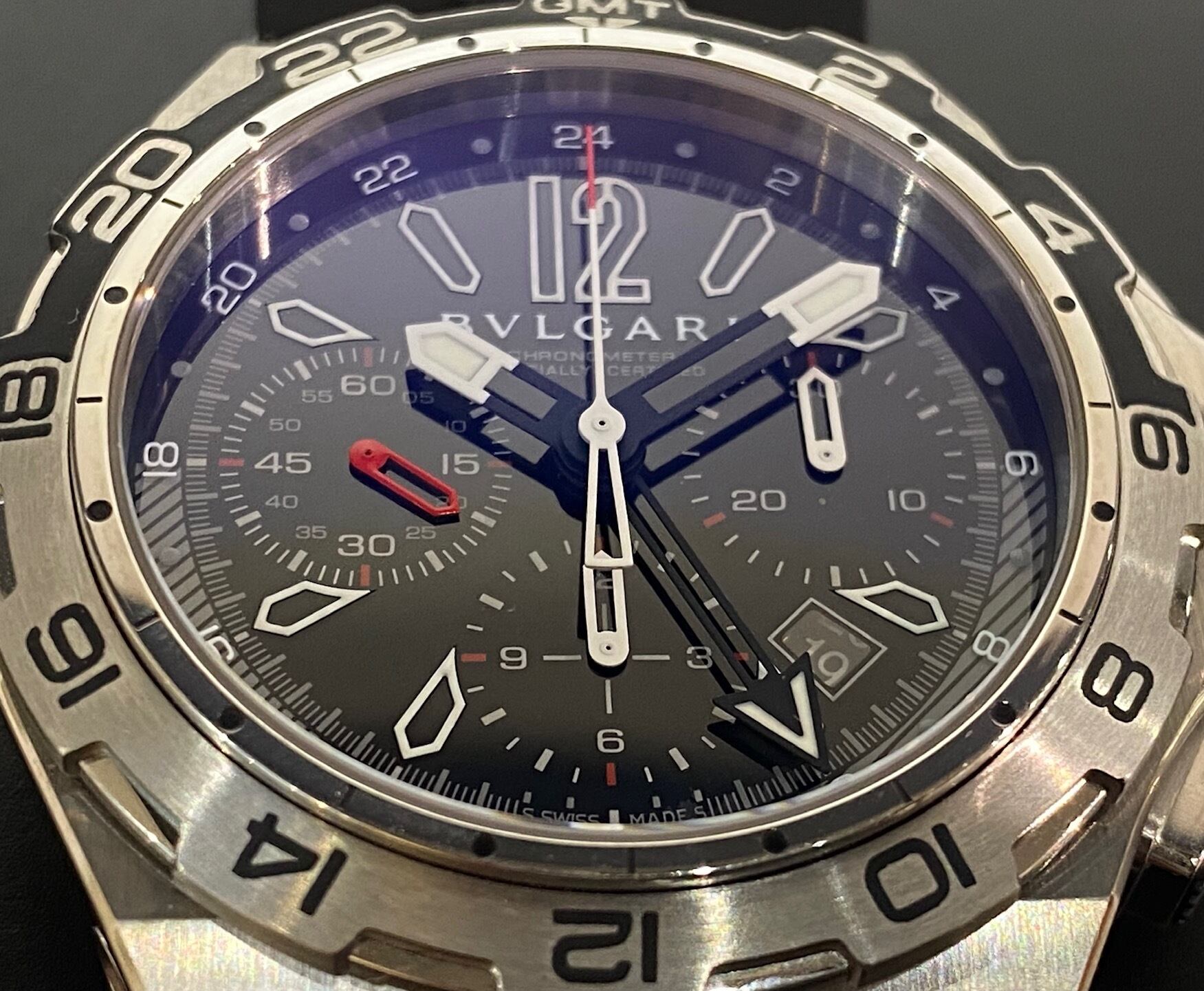 BVLGARI ブルガリ メンズ 腕時計 ディアゴノ DP45BSTVDCH/GMT | PAY ID