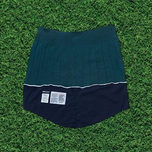 【リメイク古着】再構築異素材MIXメローフリルスカートレディース