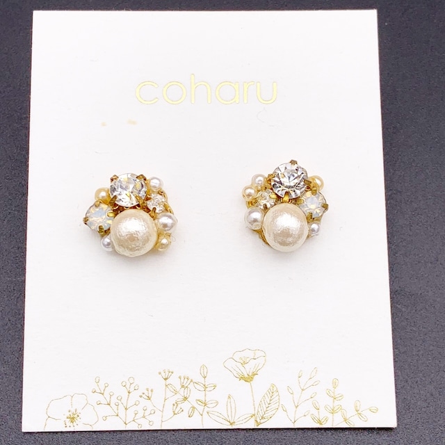 coharu パールビジューピアス