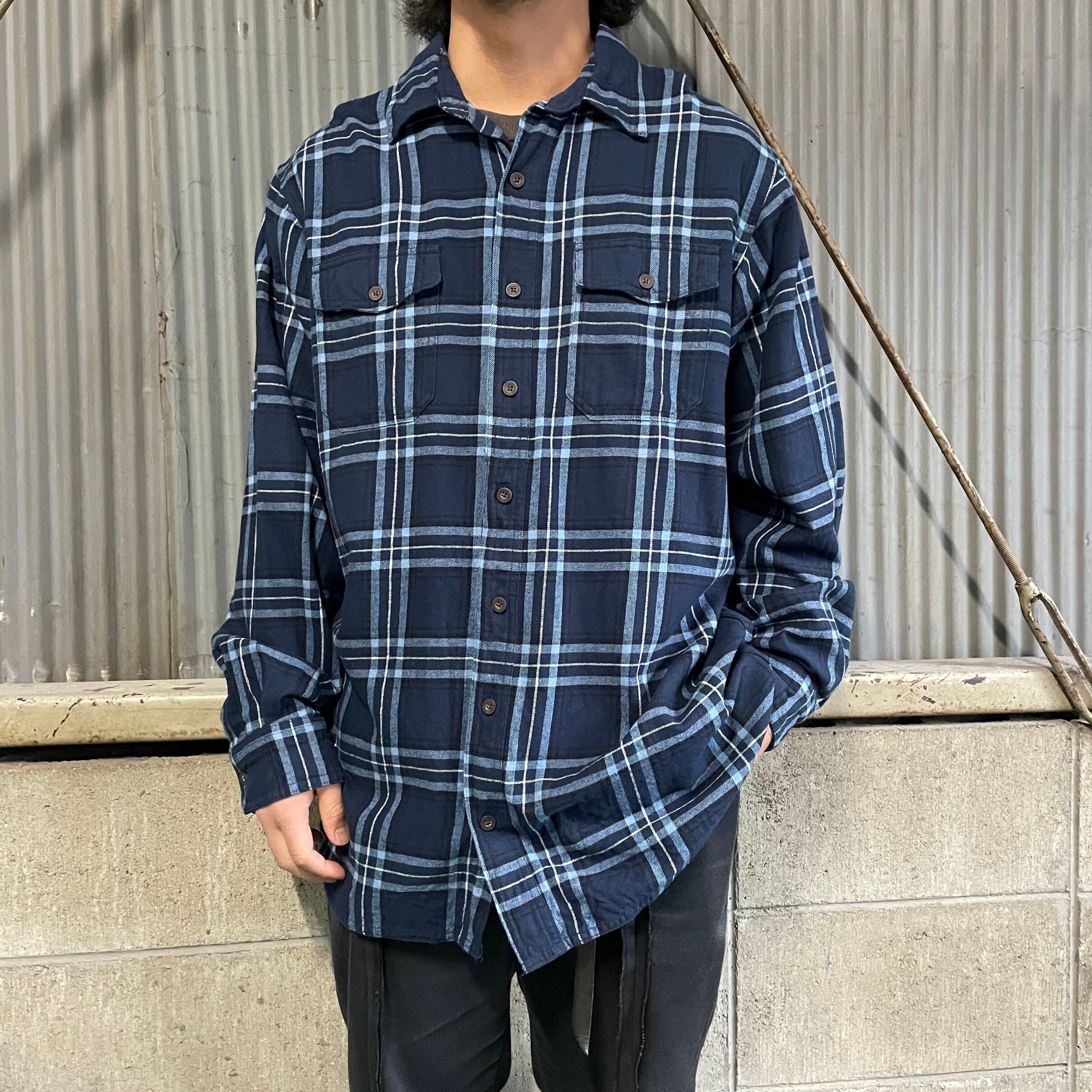 RED HEAD レッドヘッド チェック柄 フランネルシャツ 長袖シャツ 