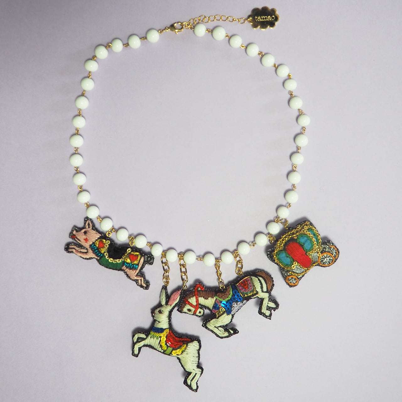 tamao world 刺繍ネックレス House of candy 刺繍ネックレス House of candy | tamaobazaaar