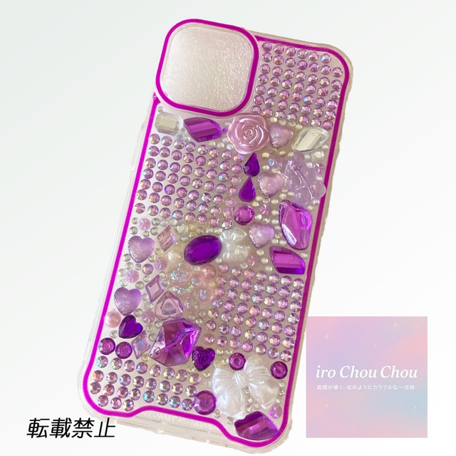 iPhoneケースデコ電 no.41】1点物 iPhone7/8ケース デコ電 handmade デコスマホ | iro Chou