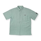 SINA COVA シナコバ ロゴ刺繍 チェックデザイン BD 半袖シャツ サイズ L /メンズ