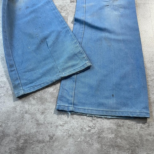 70s 80s Dickies フレア チビタグ デニム USA製 詳細写真11