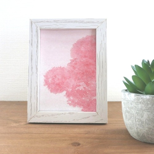 【日本画原画】赤・カーネーション インテリア アート ミニアート パネル 絵画 文字入れ可能