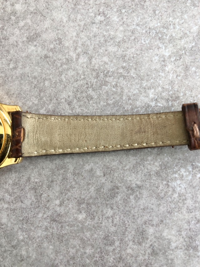 GUCCI グッチ 腕時計 ゴールド×ブラウン ローマ文字 ステンレススチール 5400L vintage ヴィンテージ オールド iuxwp8