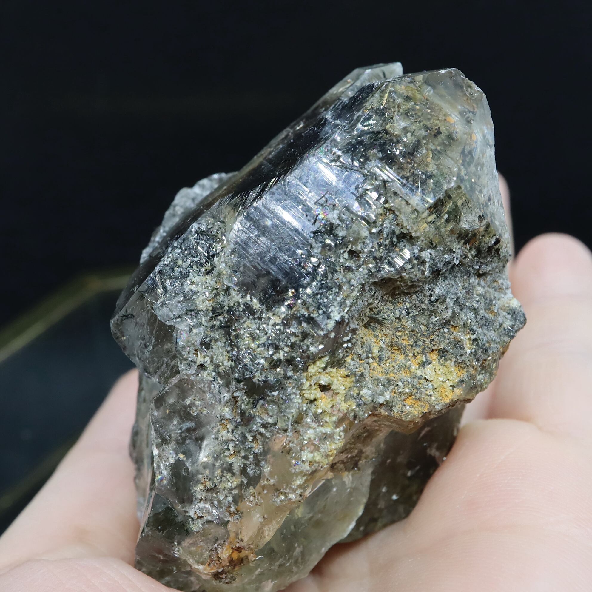 スモーキークォーツ パワーストーン SALE※ ガーデンクォーツ！ スモーキー 煙水晶 156,4g SQZ040 鉱物 原石