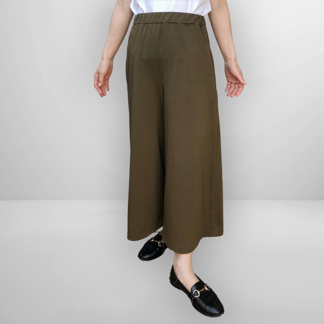 履き心地抜群 リラックスガウチョ｜ネイビー｜画像5