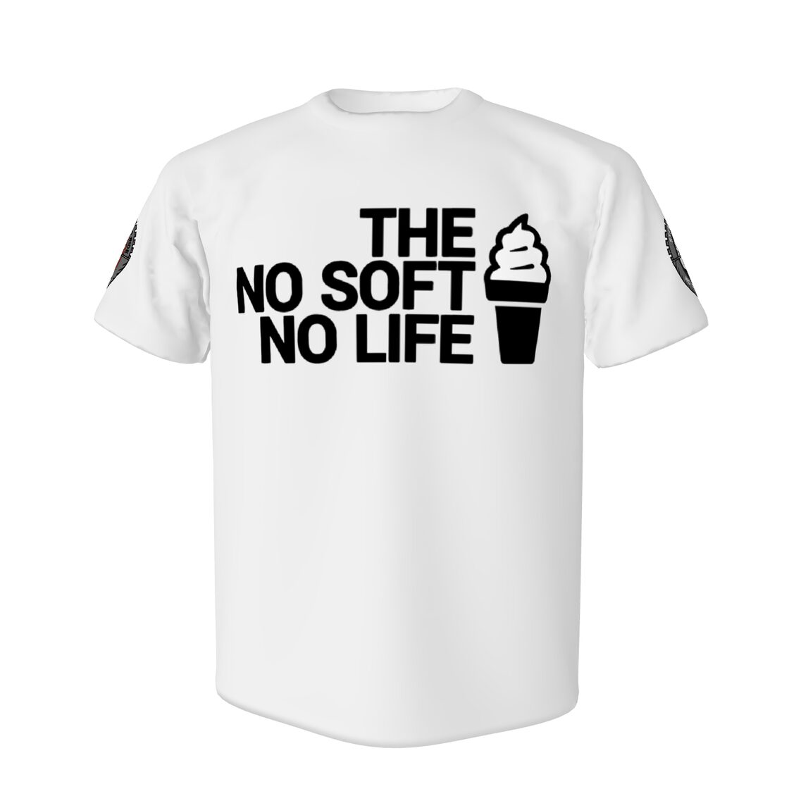 前面THE NO SOFT NO LIFE/背面NO TRAVEL NO LIFE/+両袖 ホワイト | Pay ID