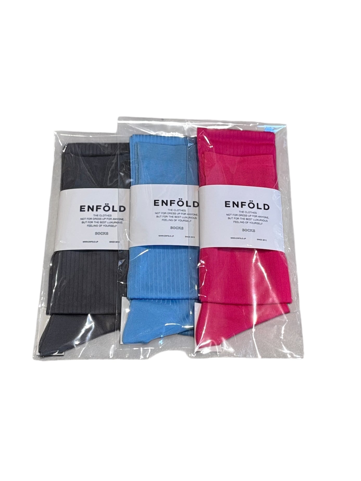 25SS】ENFOLD エンフォルド / BASIC SOCKS / ソックス | TRENT