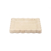 MARBLE SQUARE DECO TRAY - Roman Travertine