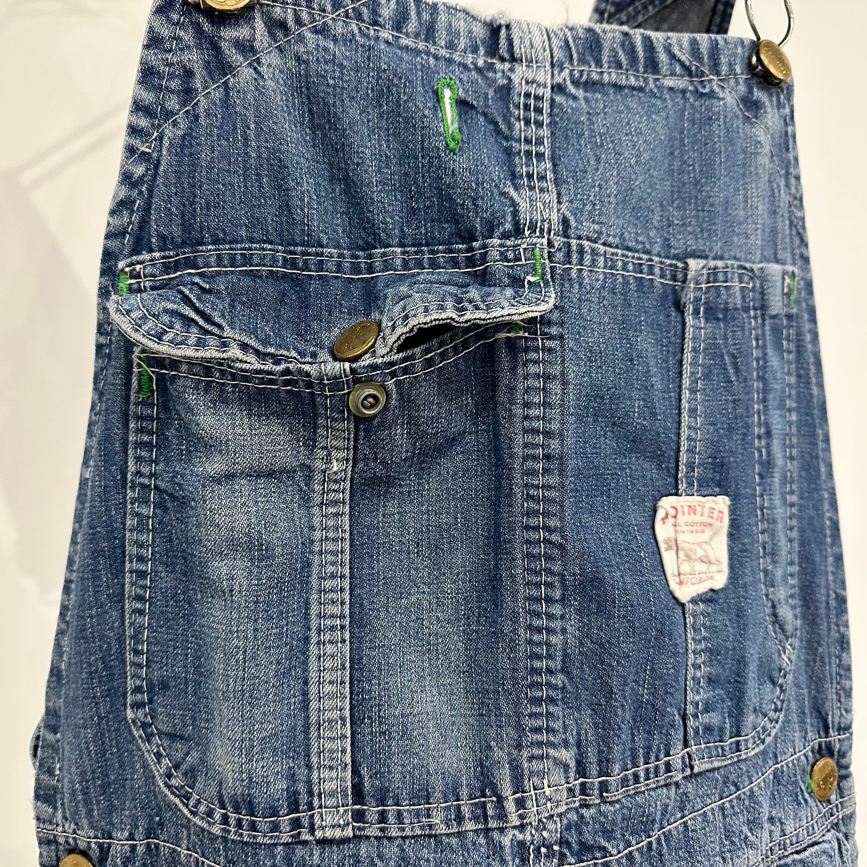 USED】60s vintage POINTER デニム オーバーオール | Racey