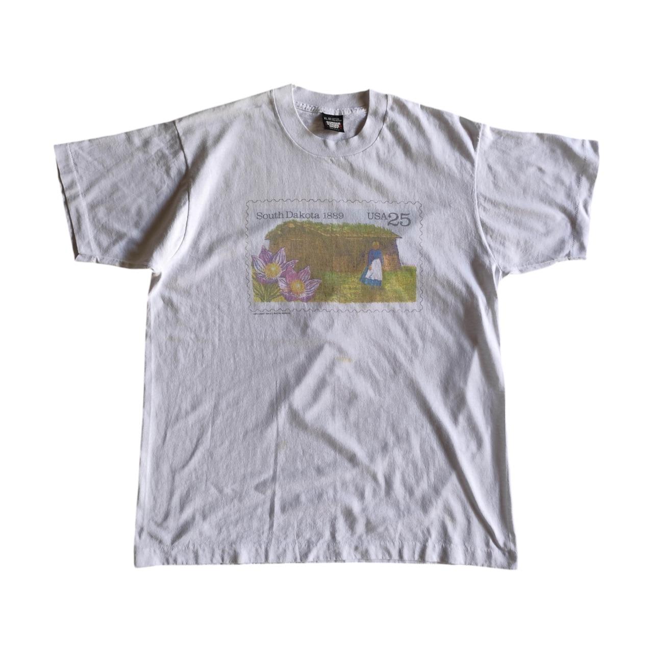 80's アメリカ郵便公社 SouthDakota アートTシャツ 半袖 切手