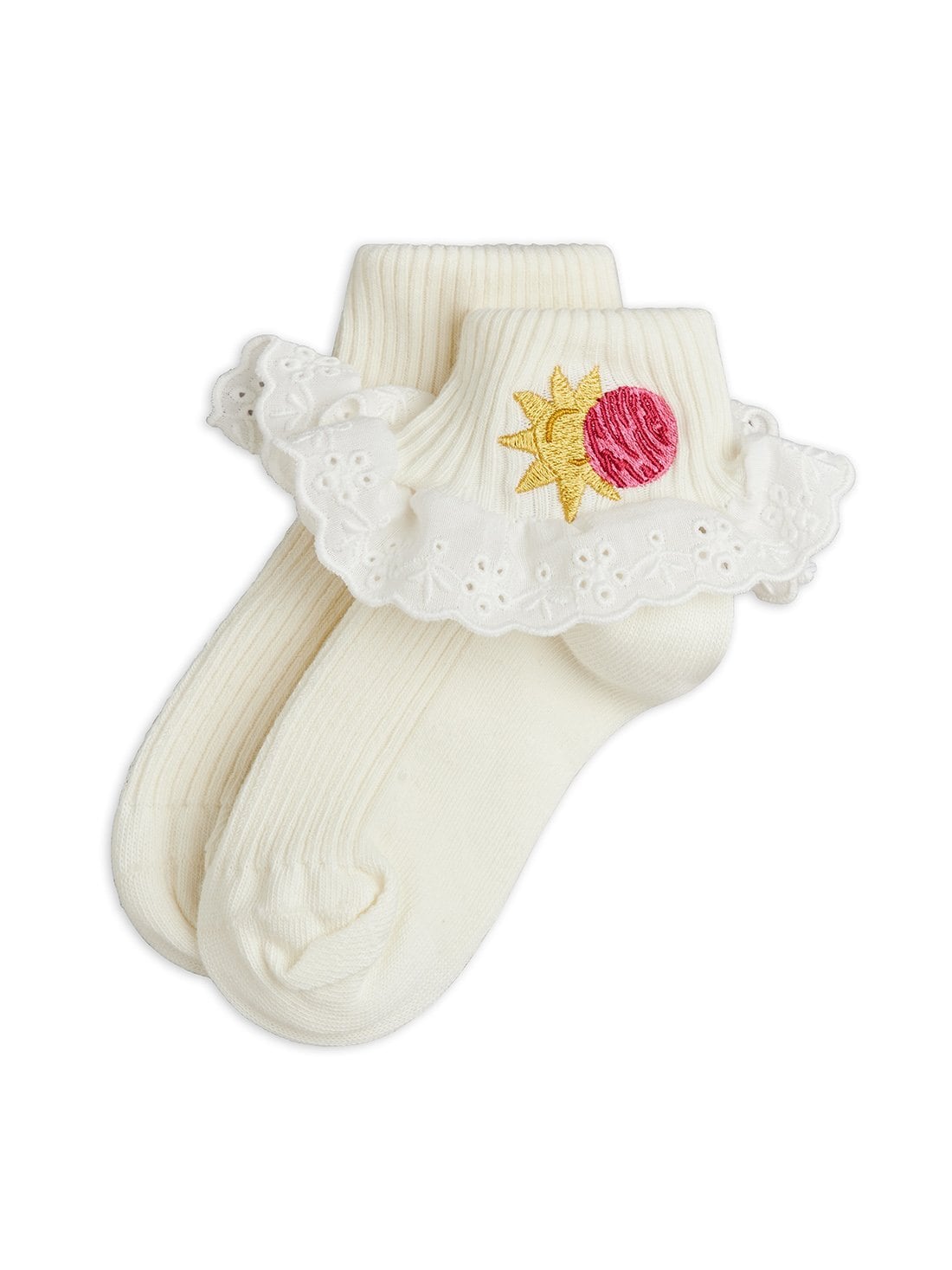 【26ss】minirodini(ミニロディー二)Space lace 1pack socks(16-19/20-23/24-27/28-31/32-35)靴下 レース ソックス 宇宙