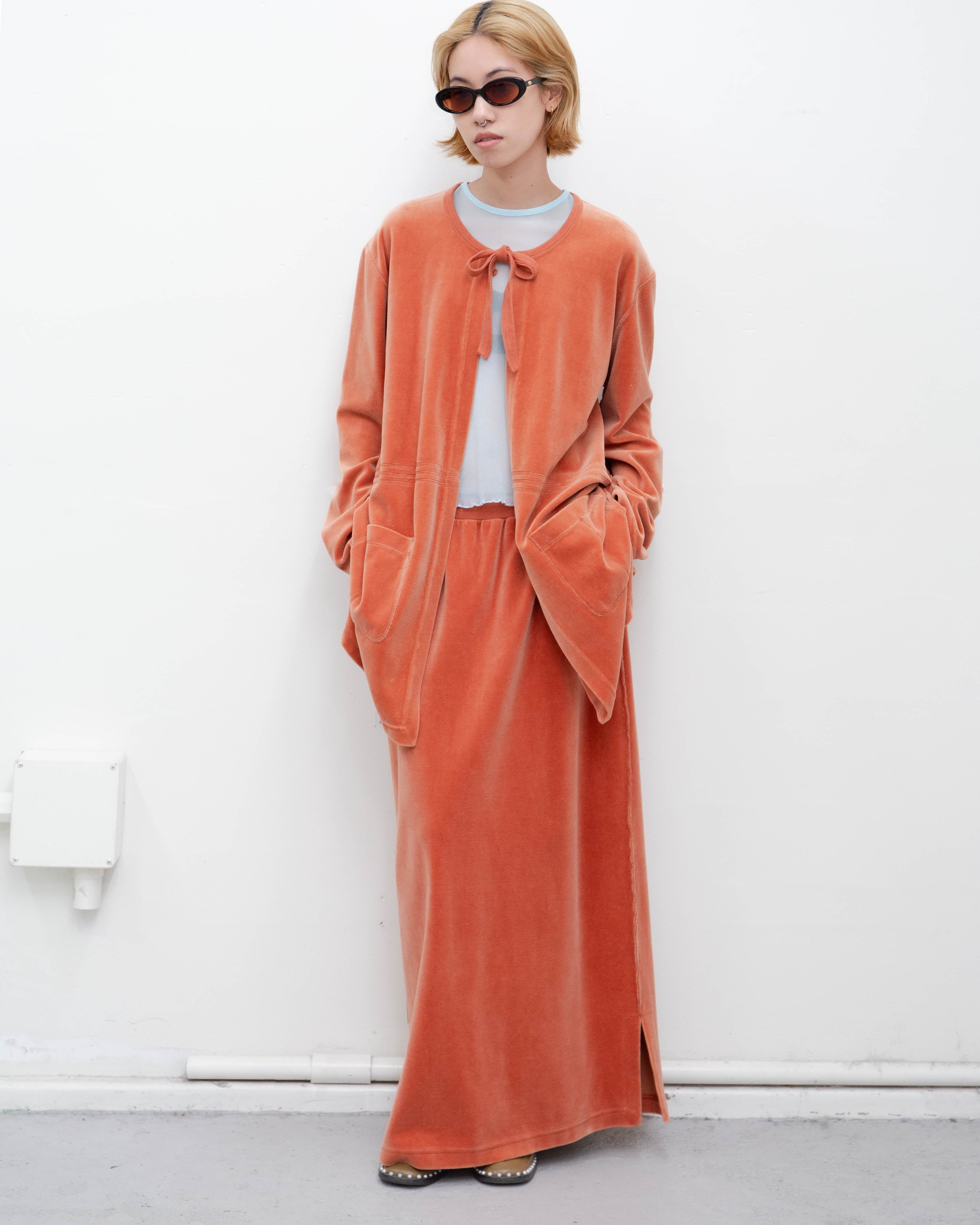 18 1980s SONIA RYKIEL - velour jacket & skirt set-up | LUIK FINN