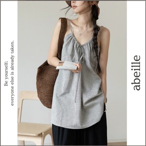 ribbon check camisole 14462