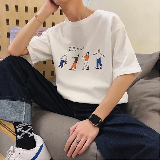 全4色 Tシャツ カットソー プリント シンプル カジュアル 部屋着