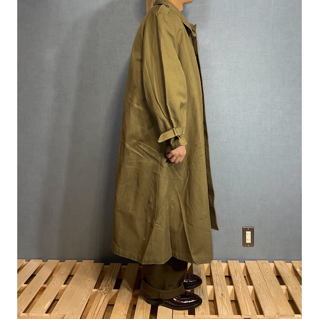 s,DS"French Army" M Cotton Canvas Motorcycle Coat
