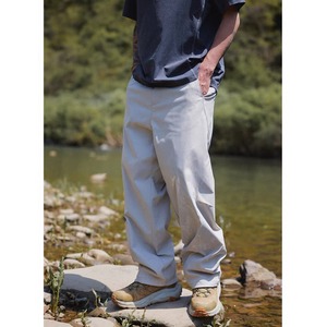 Buckle belt wide pants 1420