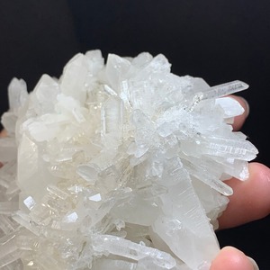 2.フローライトハリネズミが住み着いている水晶クラスター