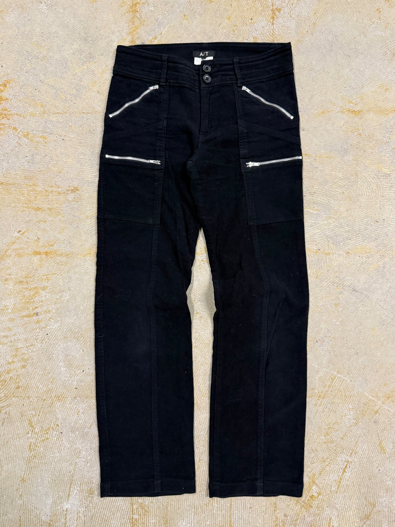 suede style flare pants
