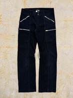 suede style flare pants