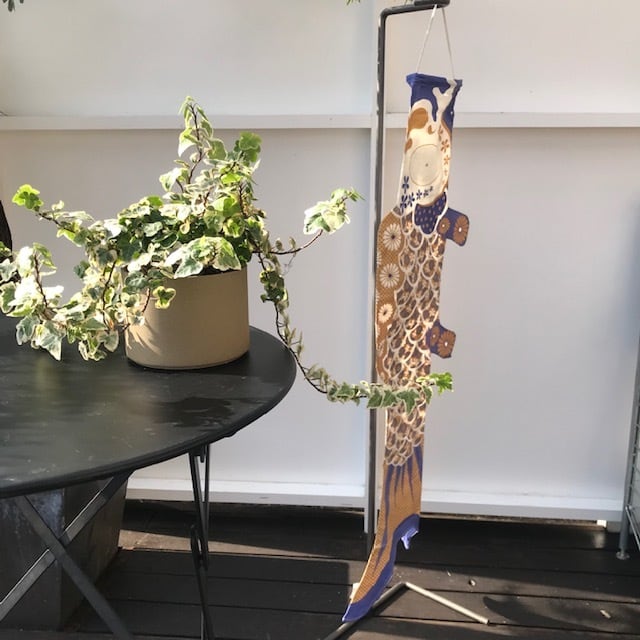 マダムモー　こいのぼり　鯉のぼり　100cm ゴールド　シルバー　２点セット Madame MO（マダムモー）こいのぼり Mサイズ100cm K013 Gold