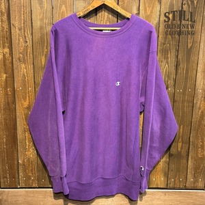1990's CHAMPION REVERSE WEAVE PURPLE  【サイズ表記 XXL】1990年代  チャンピオン リバースウィーヴ パープル ボディ スウェット  トリコタグ 【着画有り】