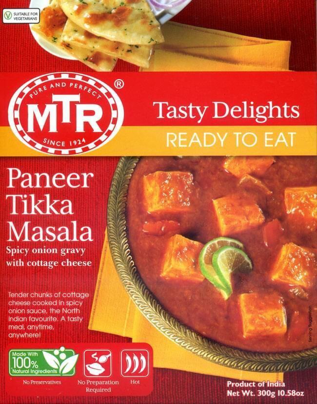MTR　オニオンベースのグリルチーズカレー　Lakshmi　ティッカ　Paneer　Tikka　マサラ　Masala　パニール　Life
