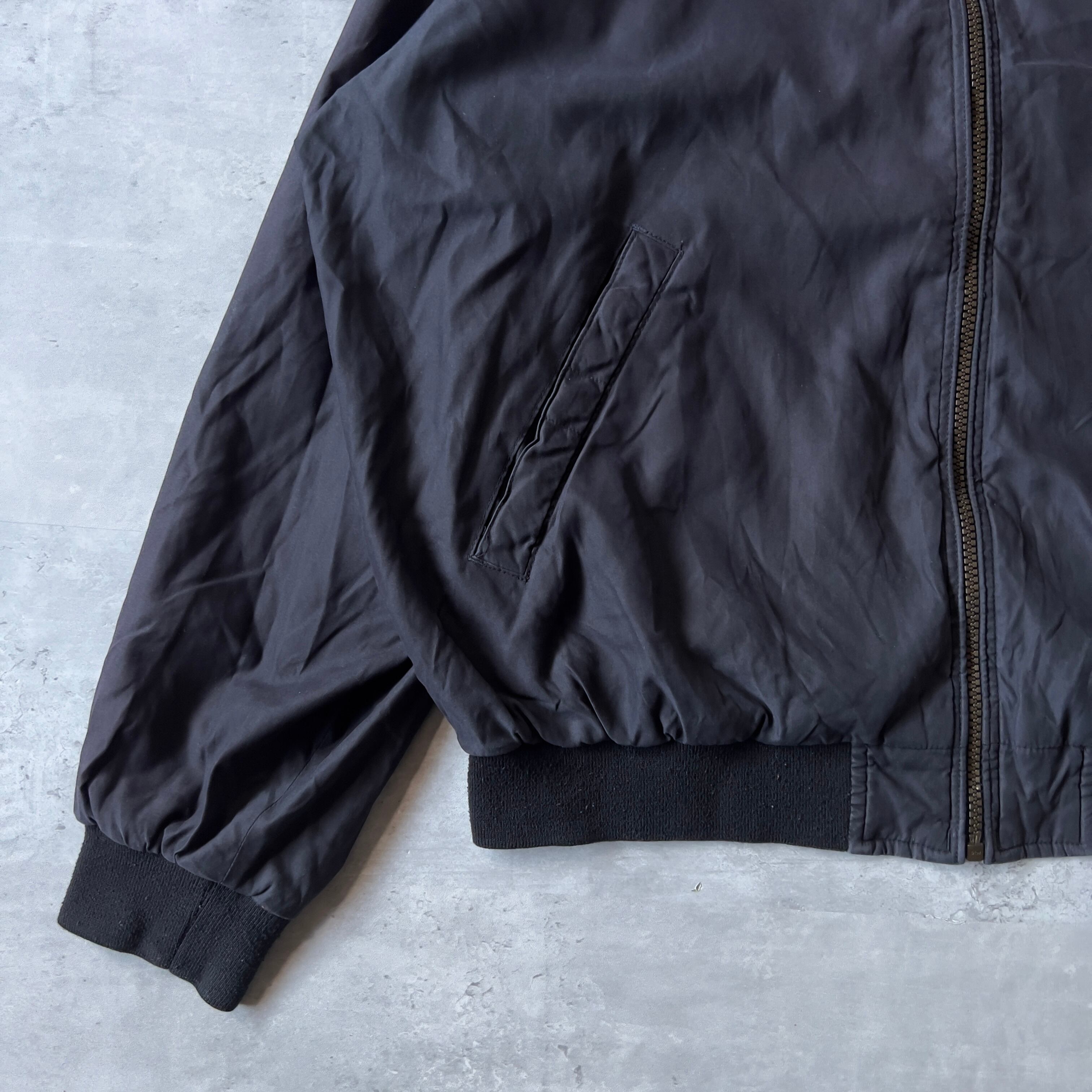 90s〜 “WEATHERCAST” black smooth fabric jacket 90年代 ブラック スムース生地 ナイロンジャケット |  anti knovum（アンタイノーム）