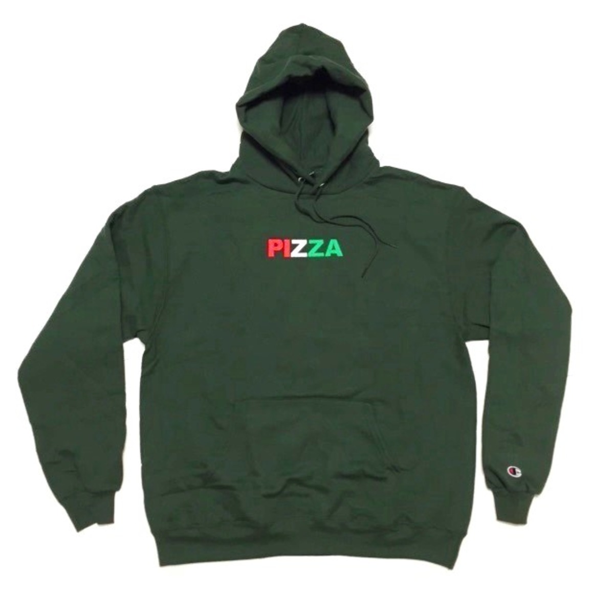 Pizza Skateboards x Tri Color Hoodie - Green x トリカラー フーディー グリーン) | -pretzels-skateboard and