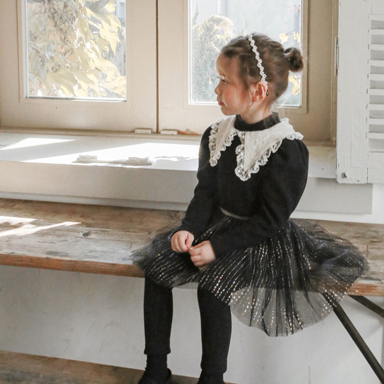 春キラキラレギンスつきスカート2色