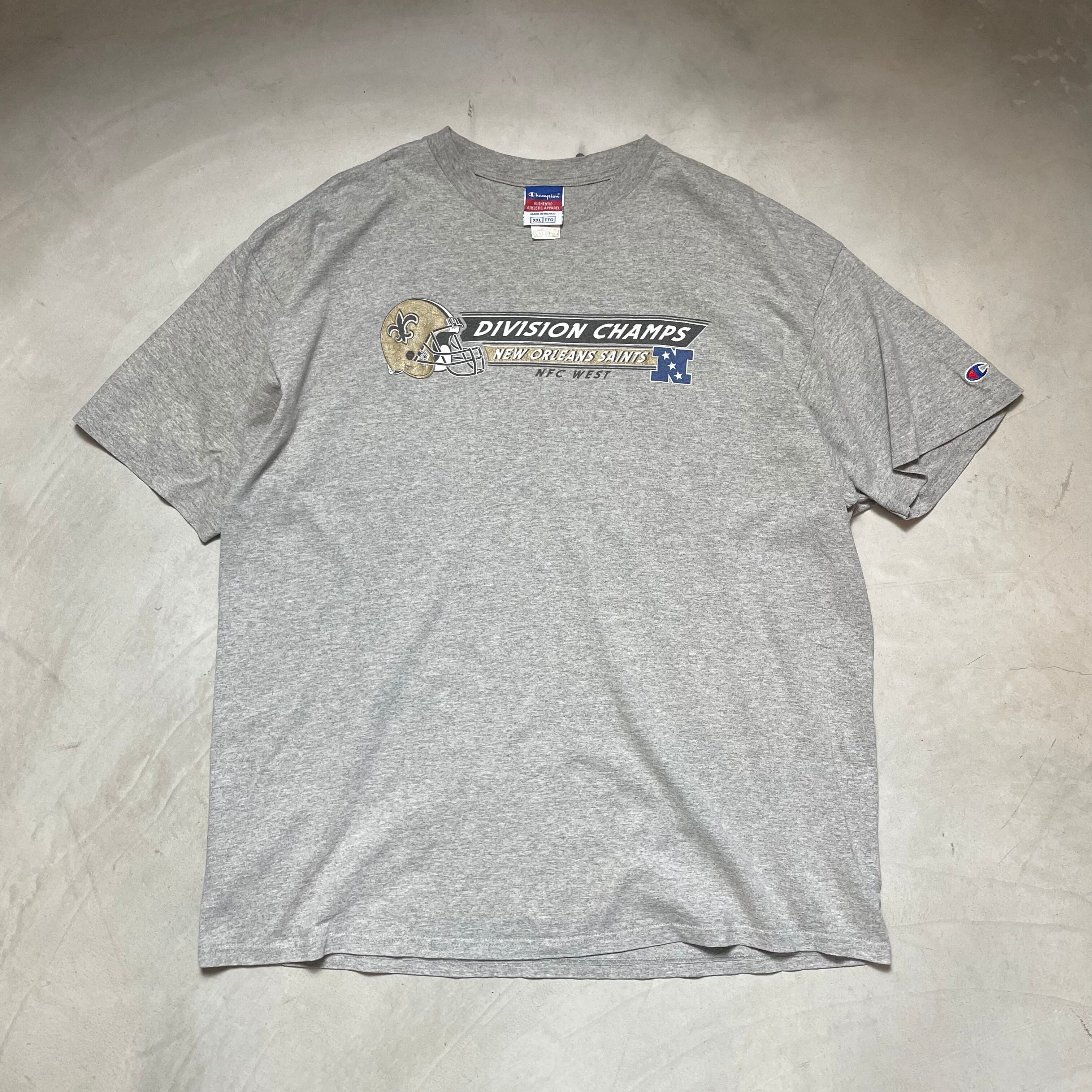 ビッグサイズ Champion チャンピオン プリント Tシャツ メンズ XXL 古着 グレー