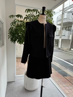 BORDERS at BALCONY SHOULDER FRILL BLOUSON ボーダーズアットバルコニー　ショルダーフリルブルゾン