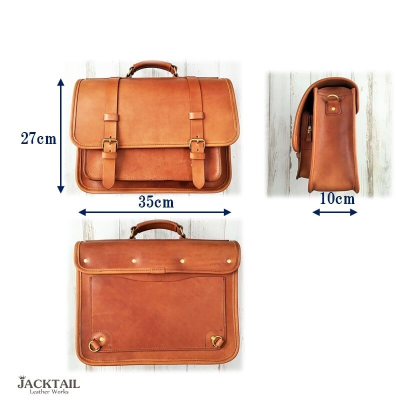 3wayバッグ／オイルレザー（ブラウン） | 革鞄・小物のジャックテール