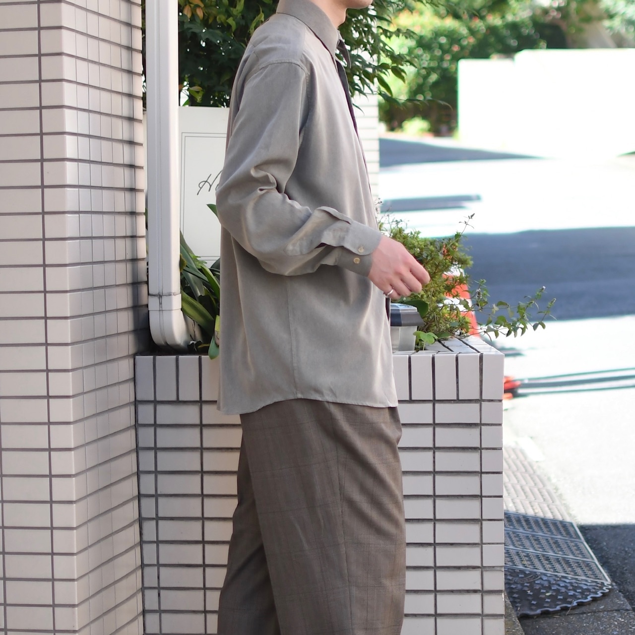 Laurent Cerrer marble dress shirt